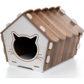 Wooden Cat & Dog House